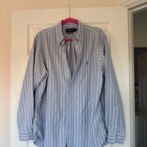 Classic Blue Striped Button Down Shirt - Picture 1 of 1